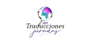 Logo anterior de APP Traducciones Juradas con globo y lettering